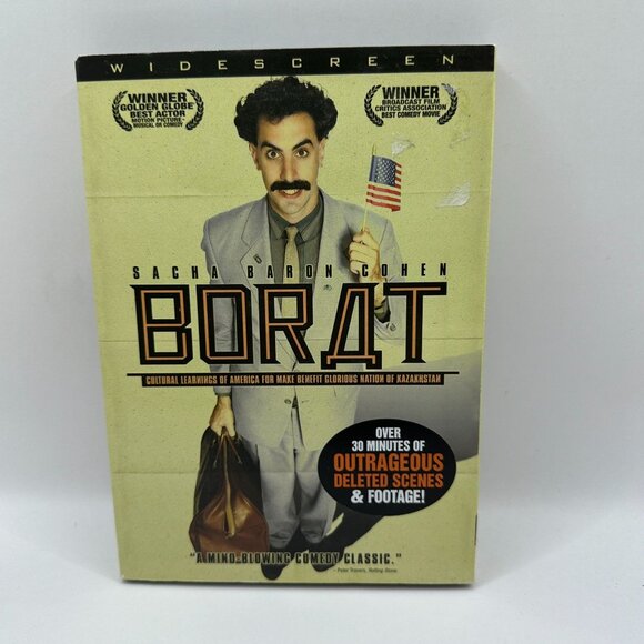 Borat DVD Widescreen Sacha Baron Cohen Deleted Scenes Comedy Movie R - Picture 2 of 5